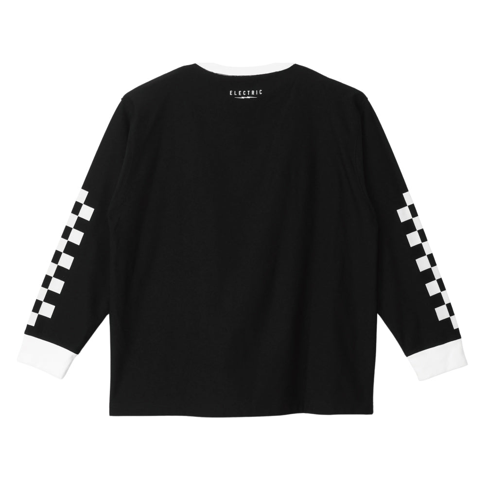 【ELECTRIC】CHECKER DRY L/S TEE BLACK