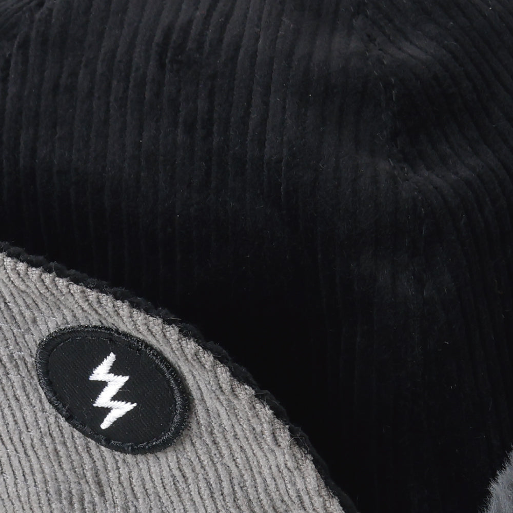 【ELECTRIC】CORDUROY BOMBER CAP BLACK