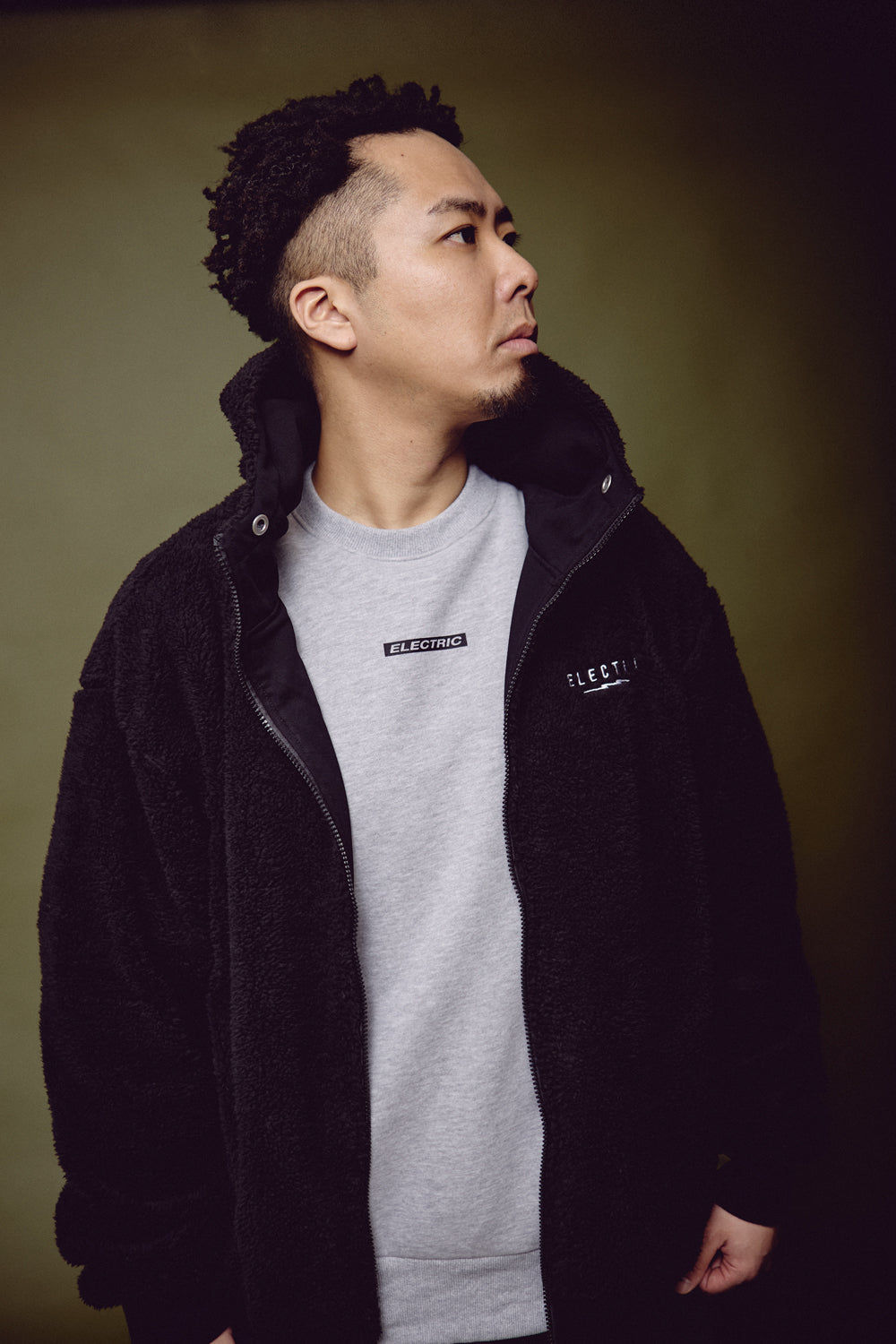 【ELECTRIC】LOGOS CREW GREY