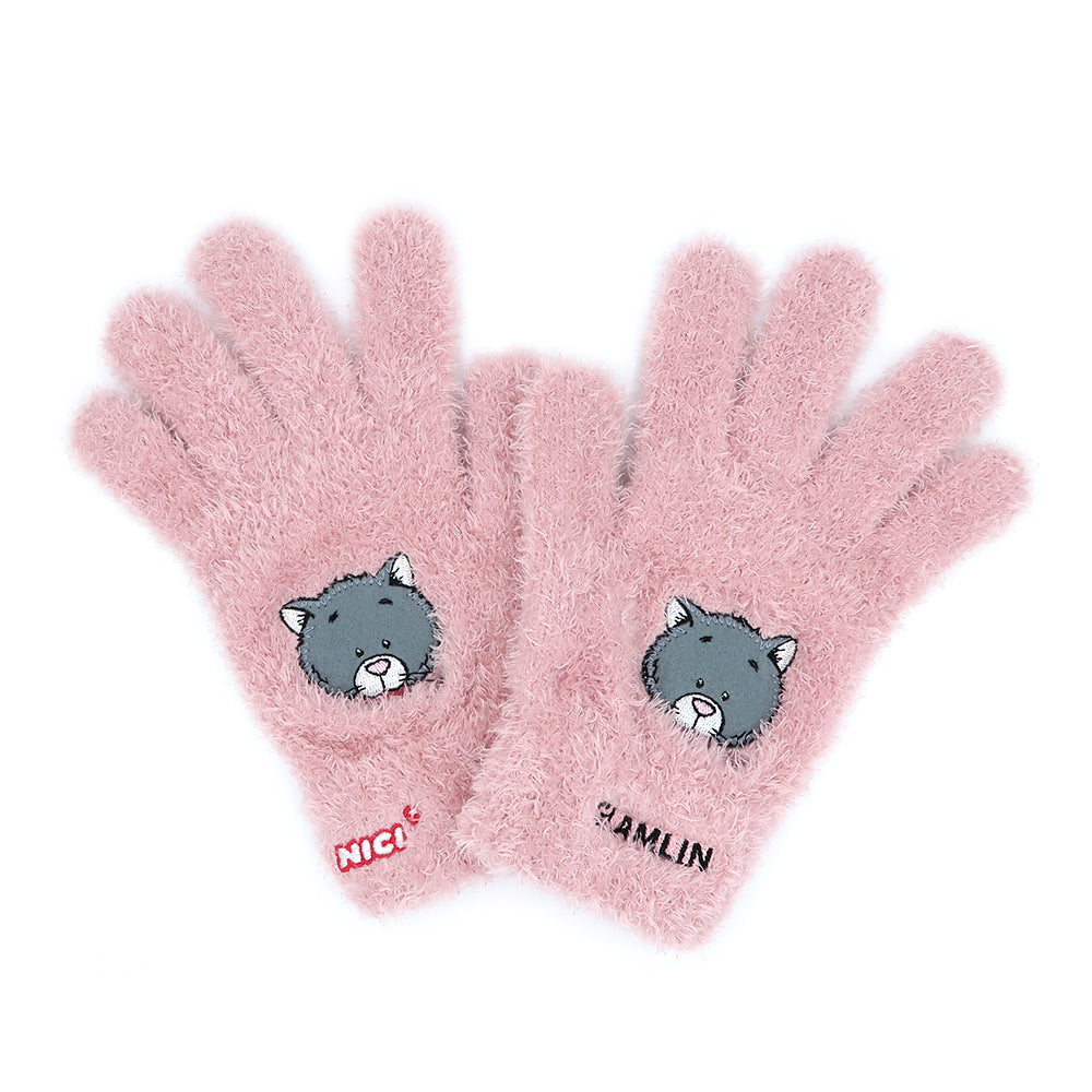 【GLAMLIN】NICI COLLABORATION FIVE FINGER GRAY CAT