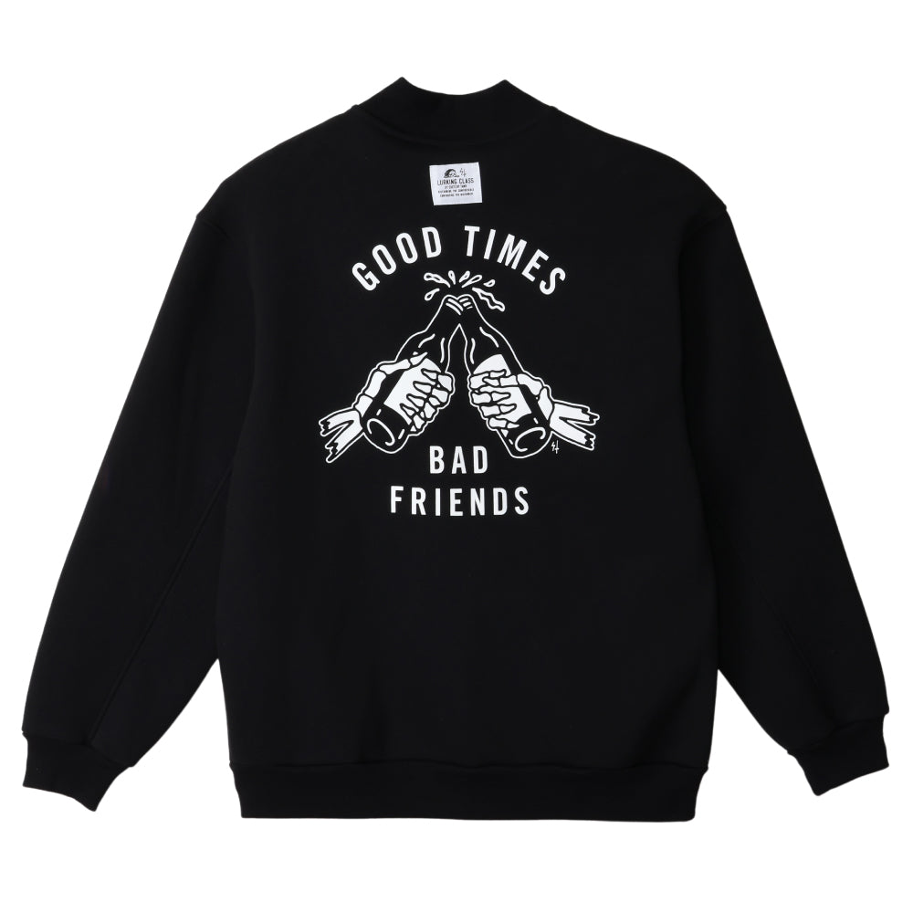 【LURKING CLASS】GOOD TIME SWEAT STADIUM JACKET BLACK