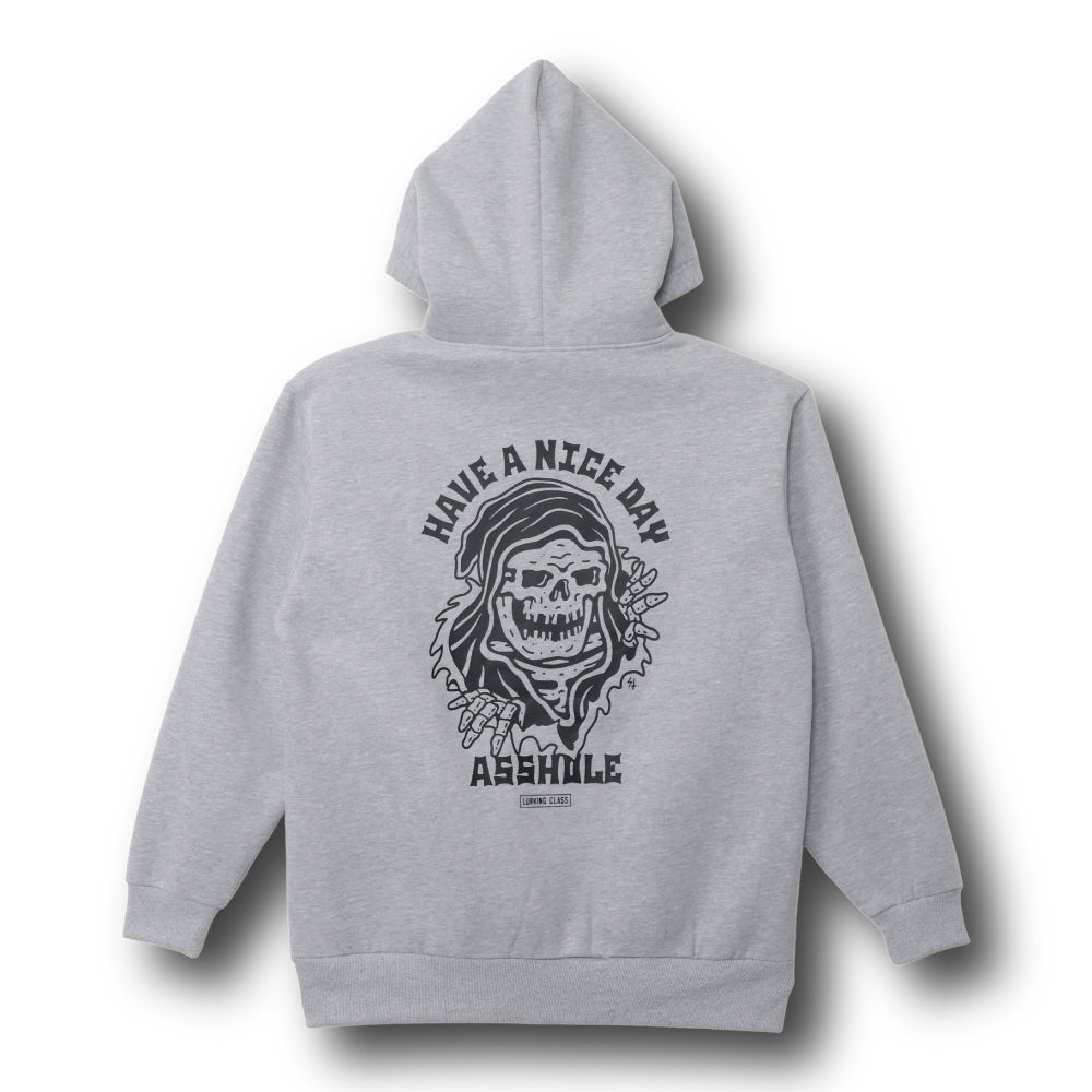 【LURKING CLASS】HAVE A NICE DAY HOOD GREY