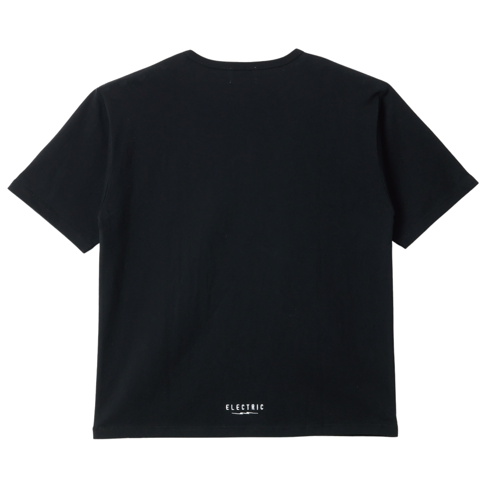 【ELECTRIC】HENLY NECK EMBROIDERY S/S TEE BLACK