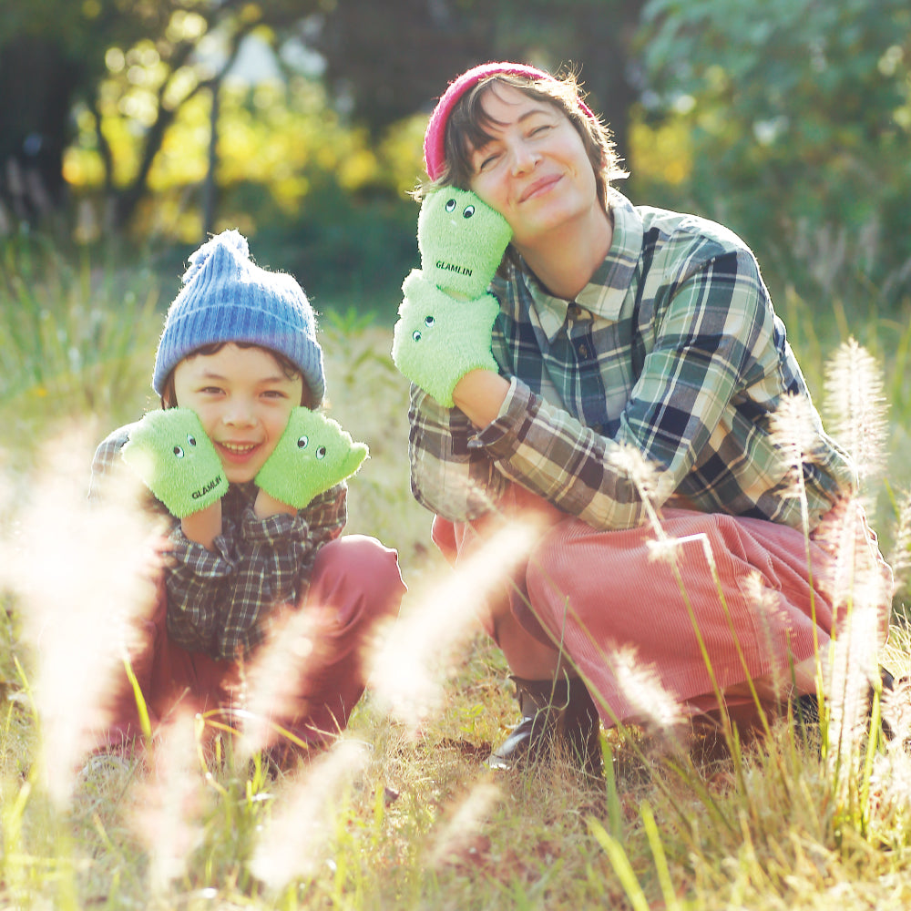 【GLAMLIN】KID'S FIVE FINGER NEON GREEN