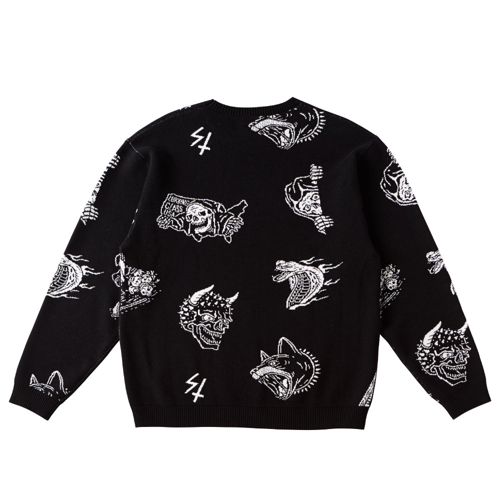 【LURKING CLASS】KNIT SWEATER BLACK