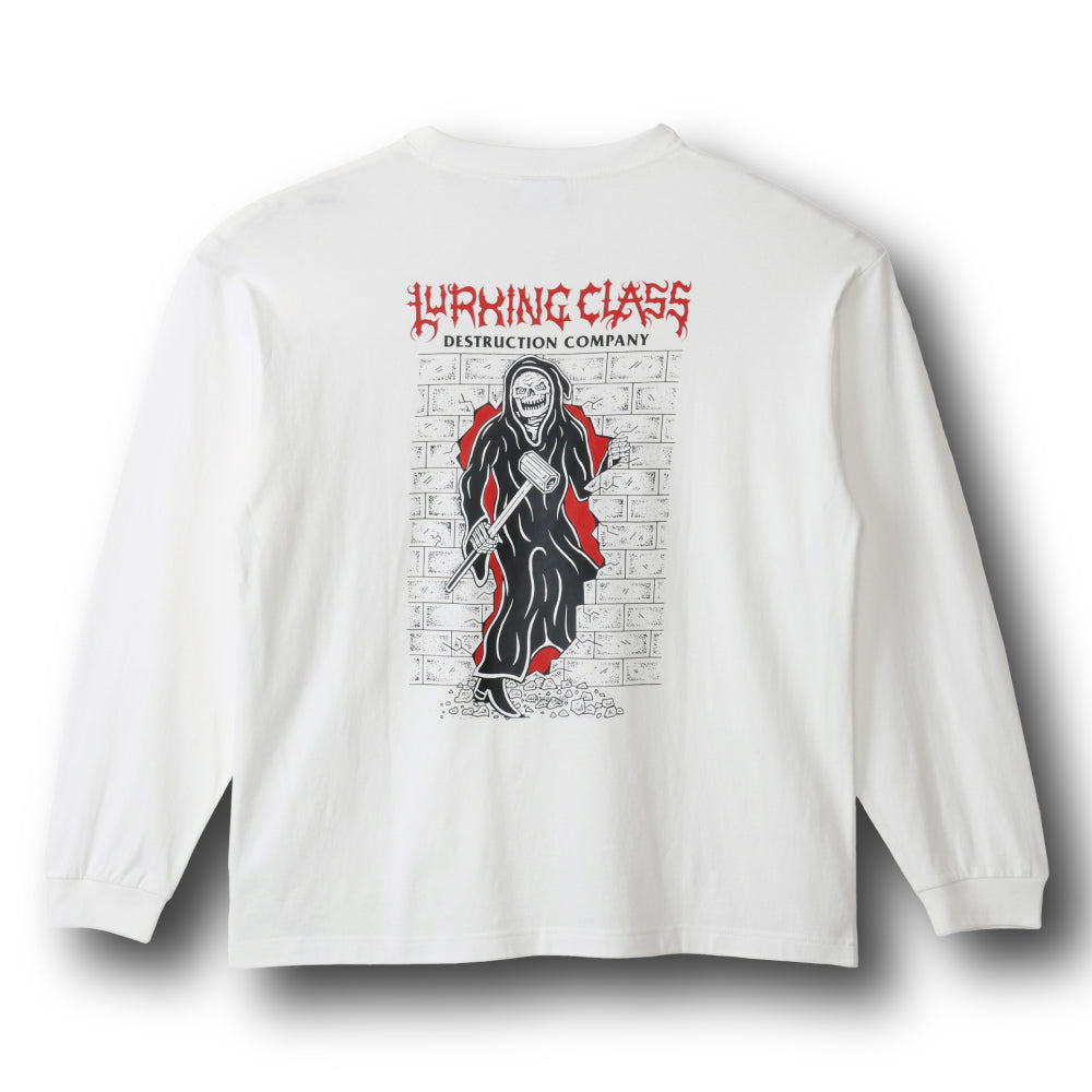【LURKING CLASS】LC DESRRUCTION L/S TEE WHITE