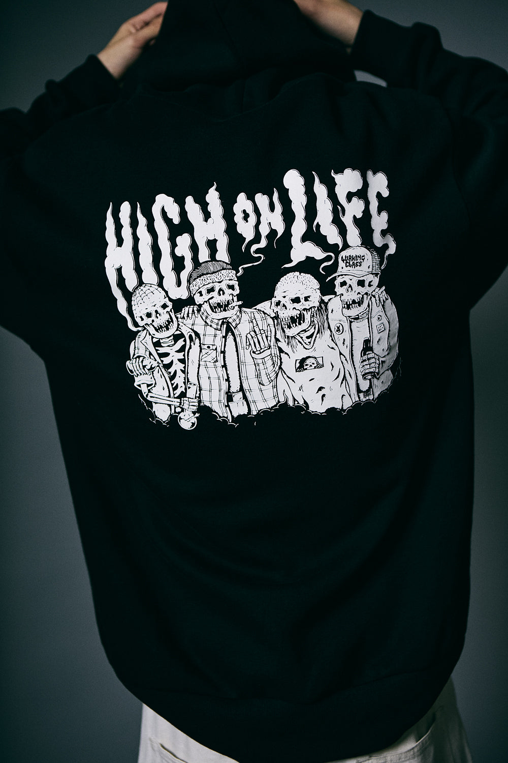 【LURKING CLASS】HIGH ON LIFE HOOD BLACK