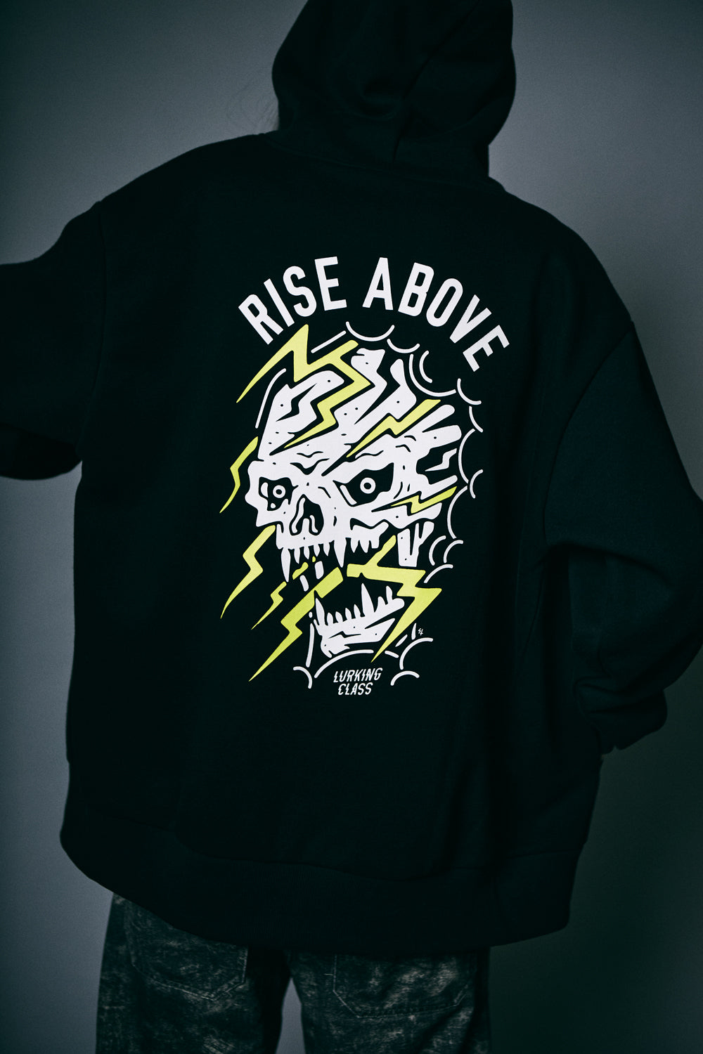 【LURKING CLASS】RISE ABOVE CREW BLACK