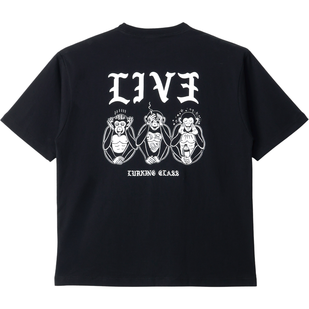 【LURKING CLASS】LIV3 S/S TEE BLACK