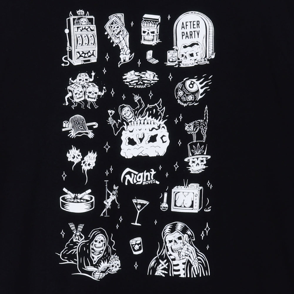 【LURKING CLASS】NIGHT MOVES FLASH L/S TEE BLACK