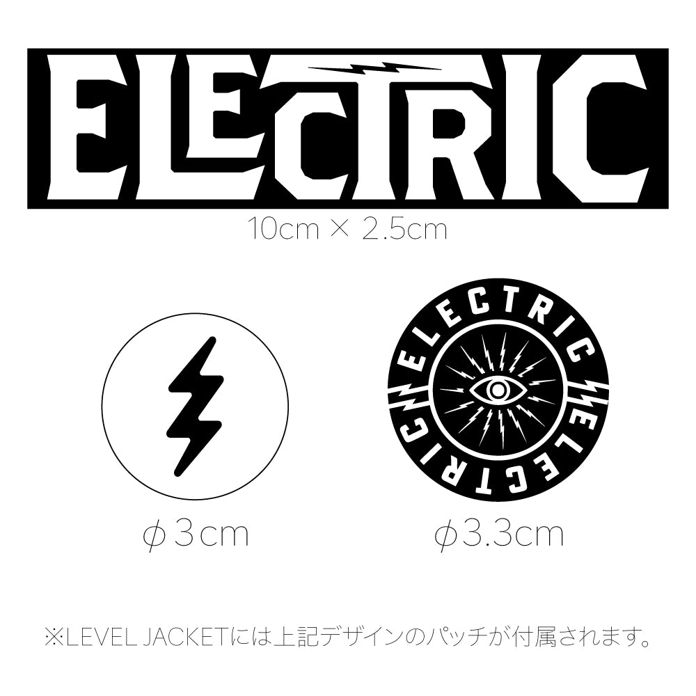 【ELECTRIC】PATCH LEVEL JACKET BLACK