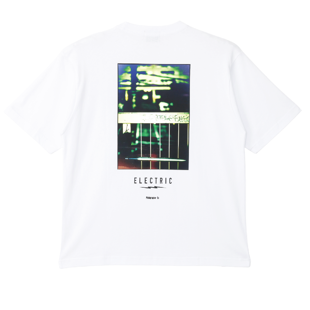 【ELECTRIC】PHOTOGRAPHER GO #2 S/S TEE(FENCE) WHITE