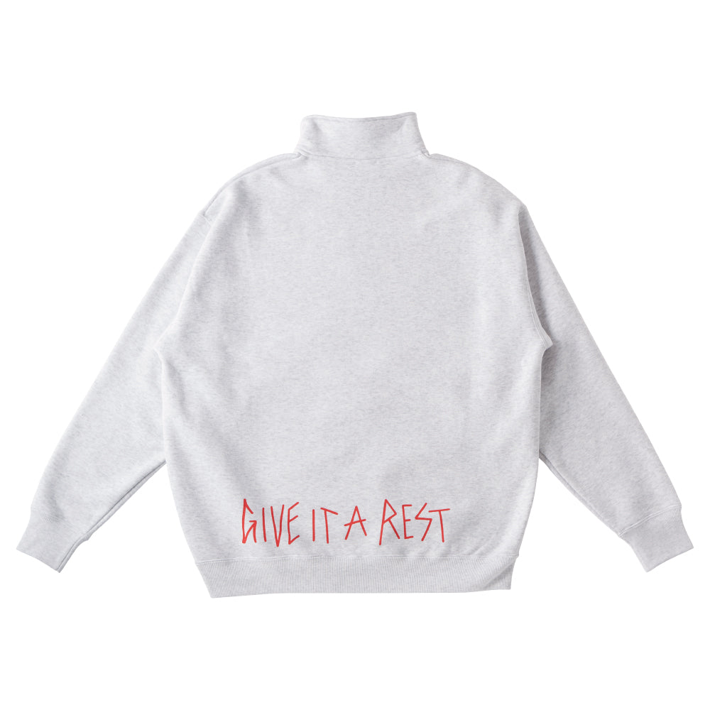 【LURKING CLASS】REST HALF ZIP ASH