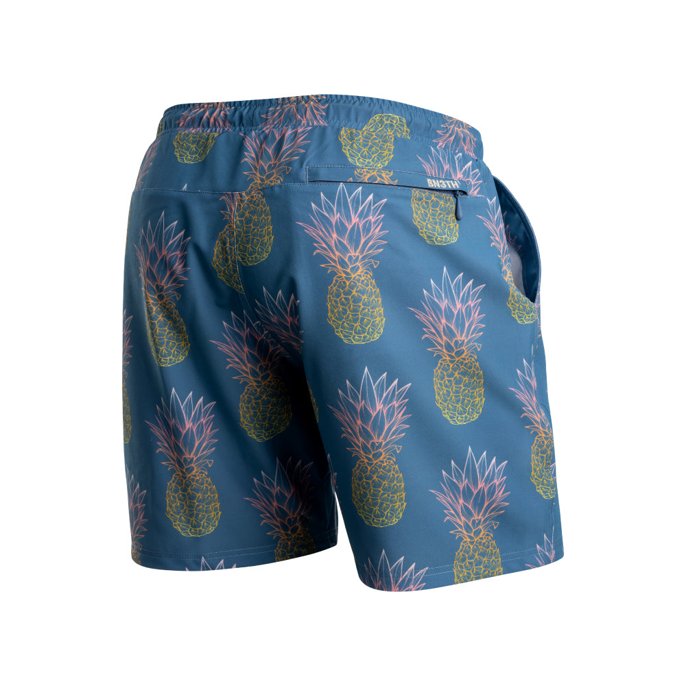 【BN3TH】AGUA VOLLEY 2N1 SHORT-7 GRANDE PINEAPPLE FADE FOG