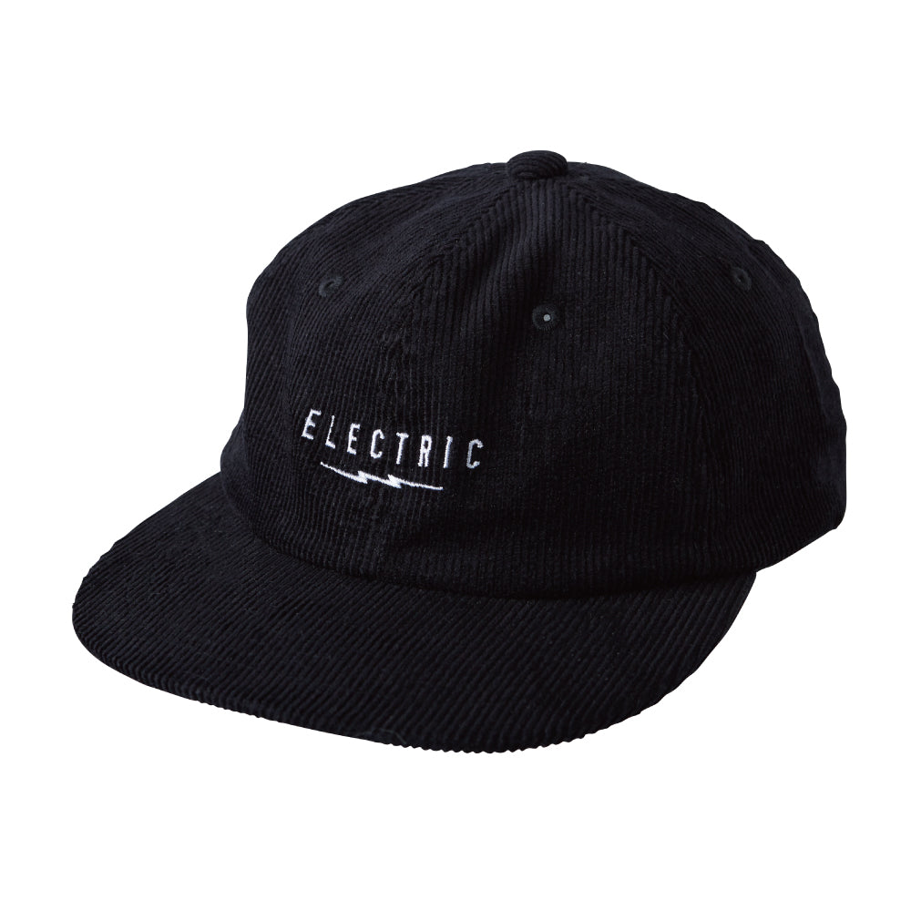 【ELECTRIC】UNDERVOLT LOGO SNAPBACK CAP BLACK CORDUROY