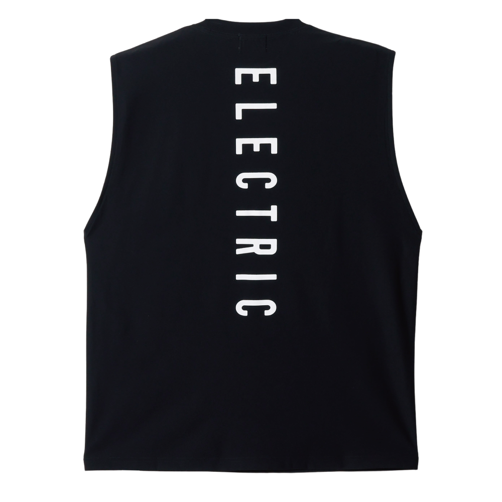 【ELECTRIC】VERTICAL LOGO DRY NO SLEEVE BLACK