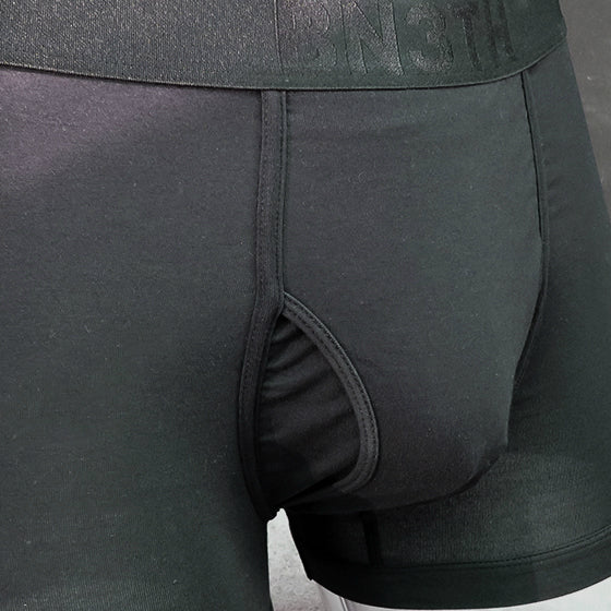 【BN3TH】CLASSIC WITH FLY BOXER SOLID BLACK