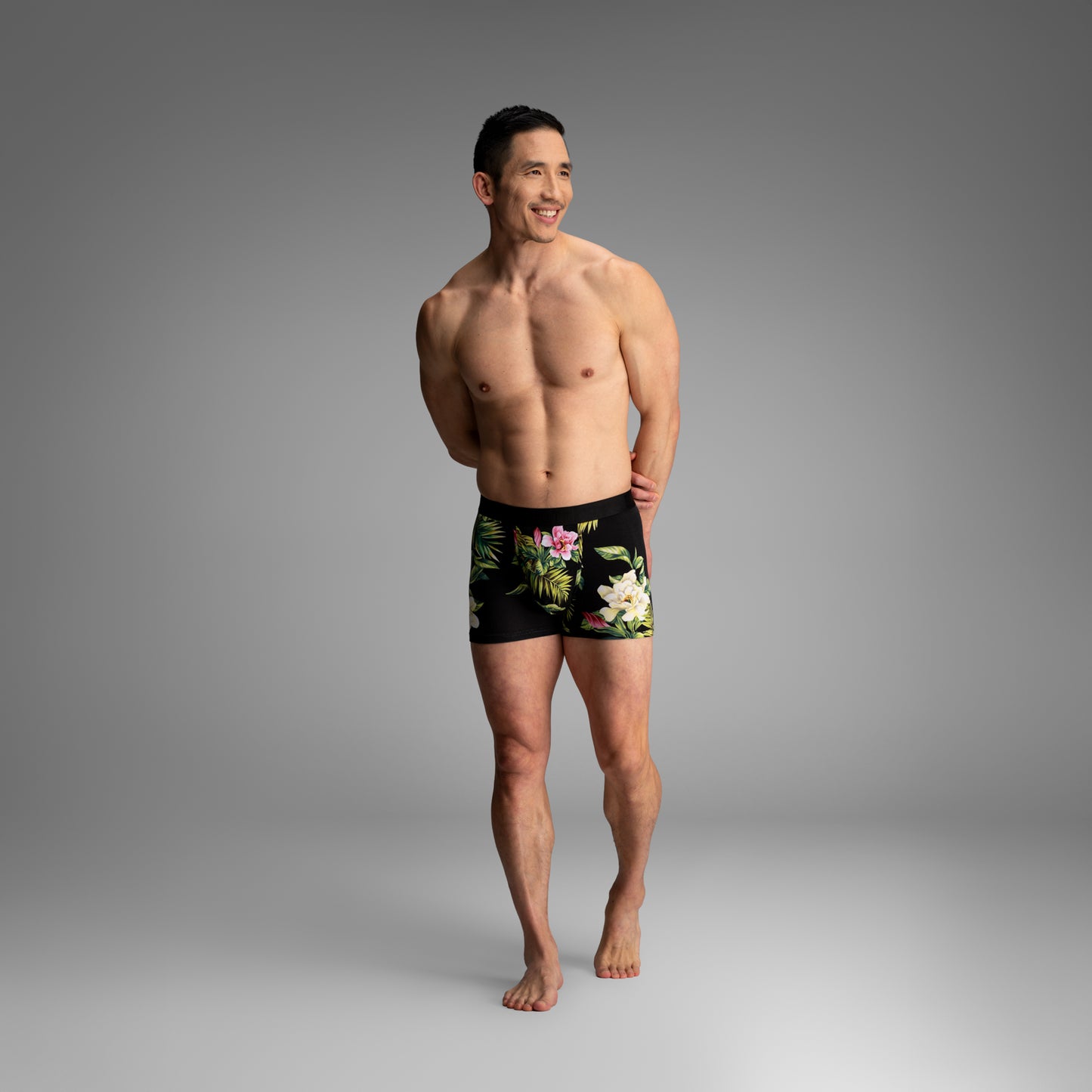 【BN3TH】CLASSIC TRUNK PRINT MAGNOLIA BLACK