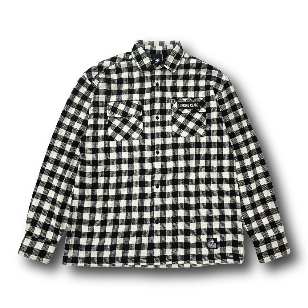 【LURKING CLASS】CHECK WORK SHIRT BLACK