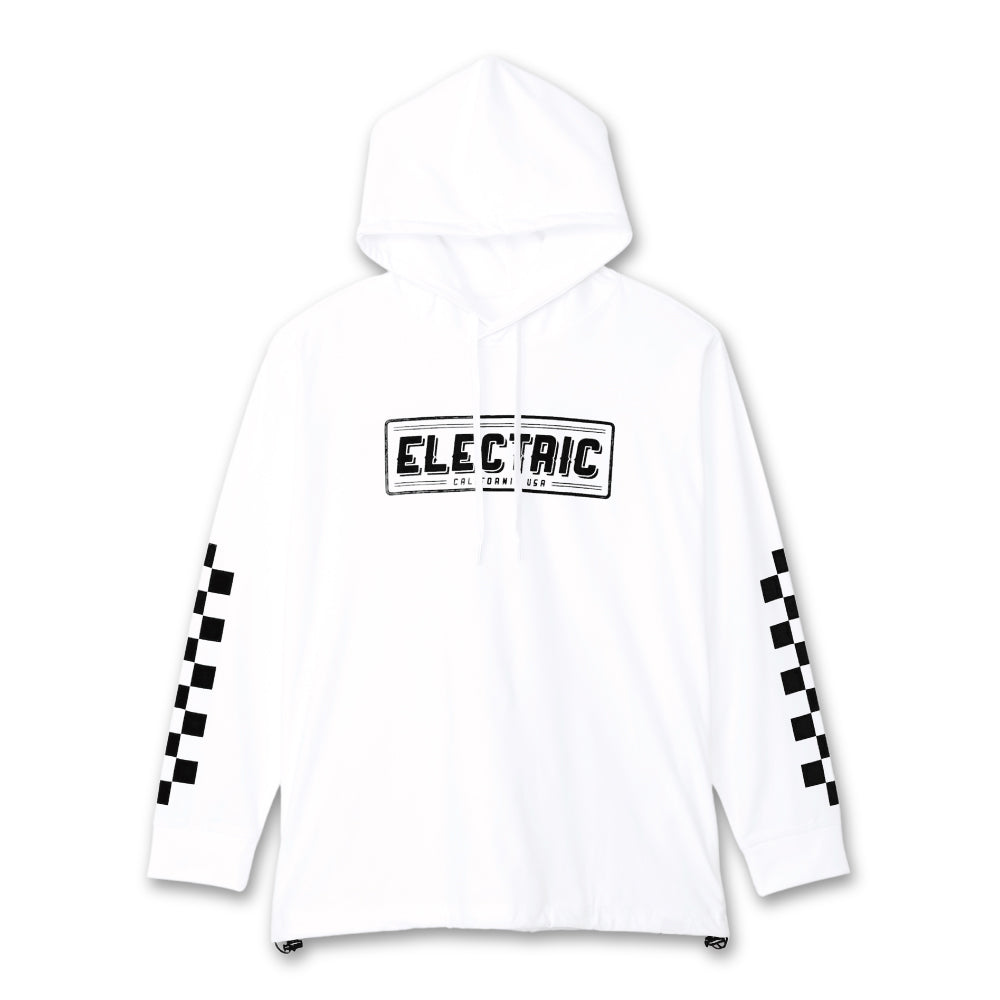 【ELECTRIC】CHECKER DRY HOOD WHITE