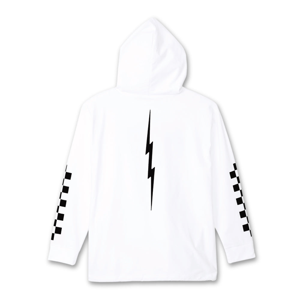 【ELECTRIC】CHECKER DRY HOOD WHITE