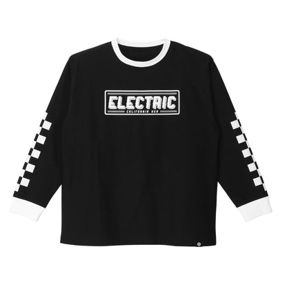 【ELECTRIC】CHECKER DRY L/S TEE BLACK