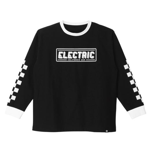【ELECTRIC】CHECKER DRY L/S TEE BLACK
