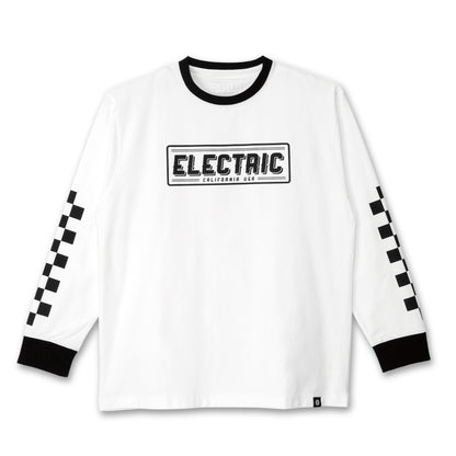 【ELECTRIC】CHECKER DRY L/S TEE WHITE