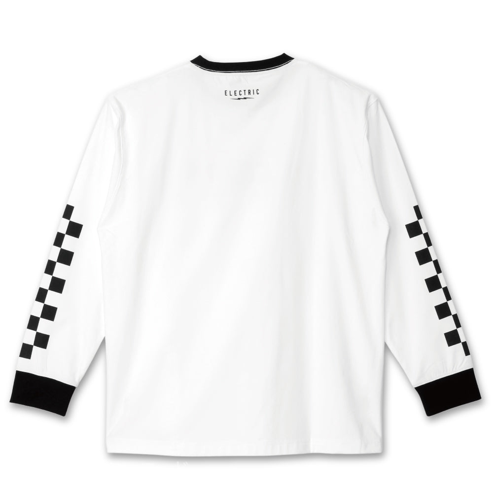 【ELECTRIC】CHECKER DRY L/S TEE WHITE