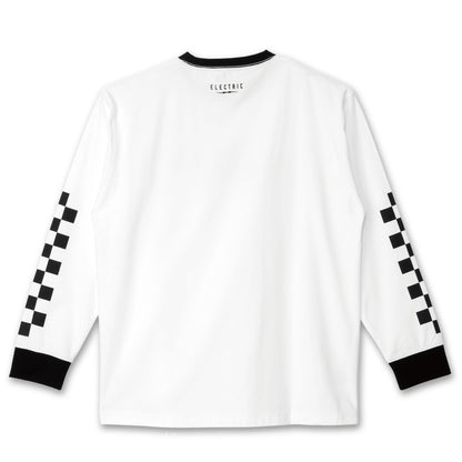 【ELECTRIC】CHECKER DRY L/S TEE WHITE