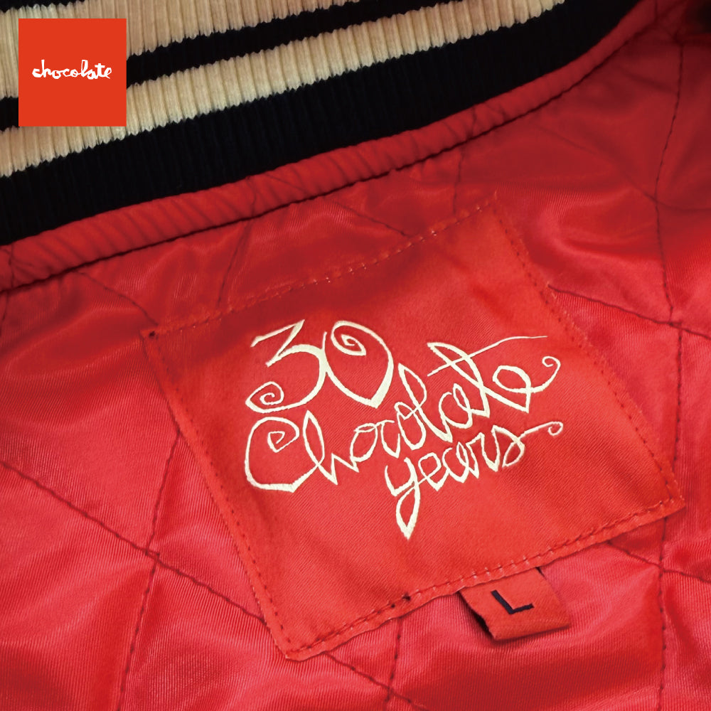 【CHOCOLATE】TEAM VARCITY JACKET BLACK