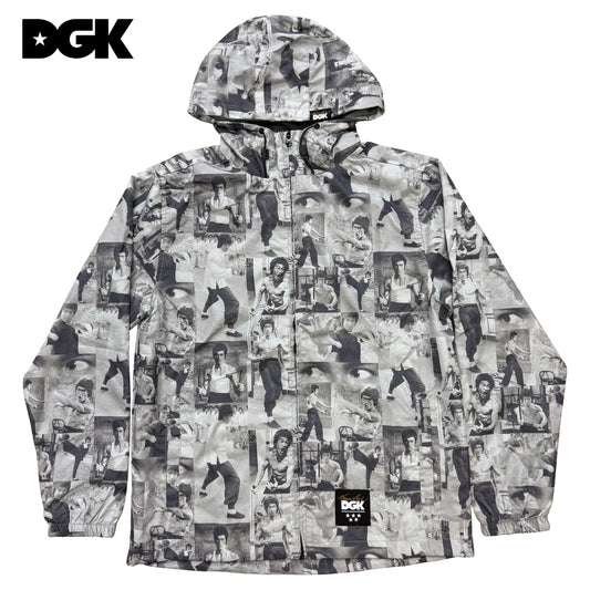 【DGK】DGK×BRUCE LEE COLLAGE WINDBREAKER GREY