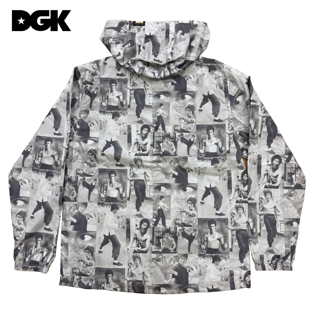 【DGK】DGK×BRUCE LEE COLLAGE WINDBREAKER GREY