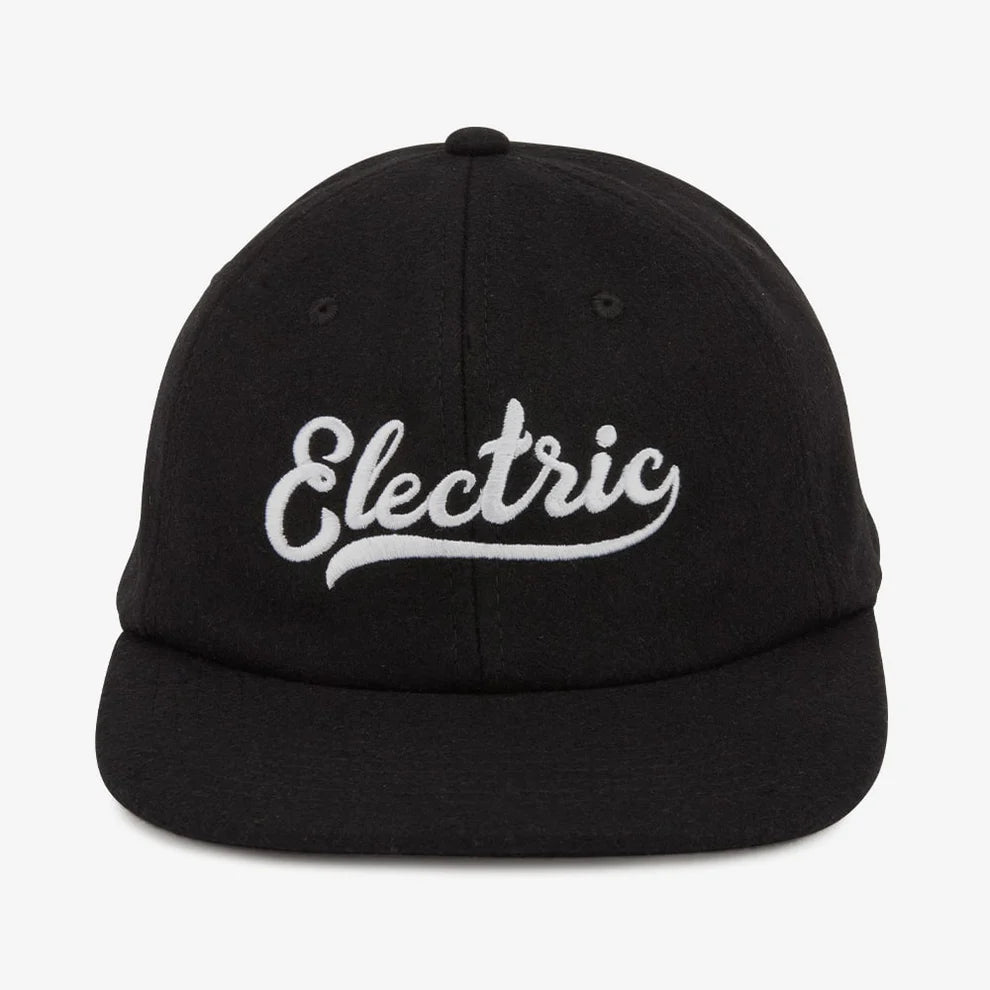 【ELECTRIC】SCRIPT 6PANEL UNSTRUCURED HAT BLACK