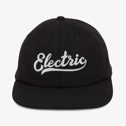 【ELECTRIC】SCRIPT 6PANEL UNSTRUCURED HAT BLACK