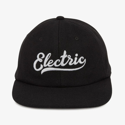 【ELECTRIC】SCRIPT 6PANEL UNSTRUCURED HAT BLACK