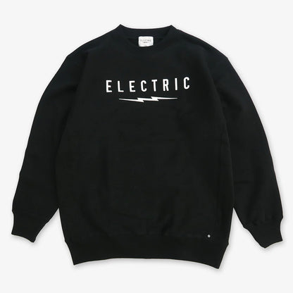 【ELECTRIC】UNDERVOLT LOGO CREW BLACK/WHITE - BLACK/WHITE