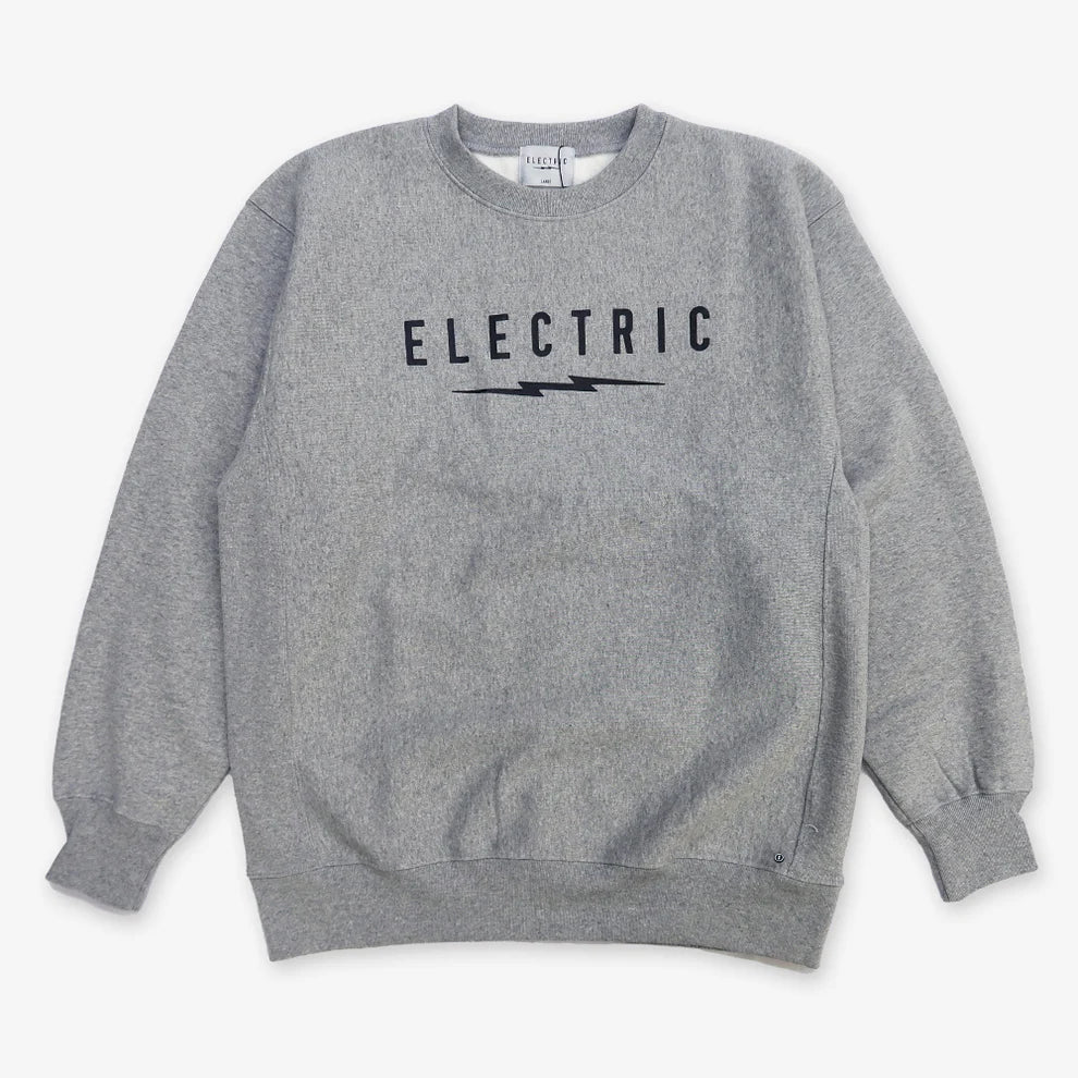 【ELECTRIC】UNDERVOLT LOGO CREW GREY/BLACK - GREY/BLACK