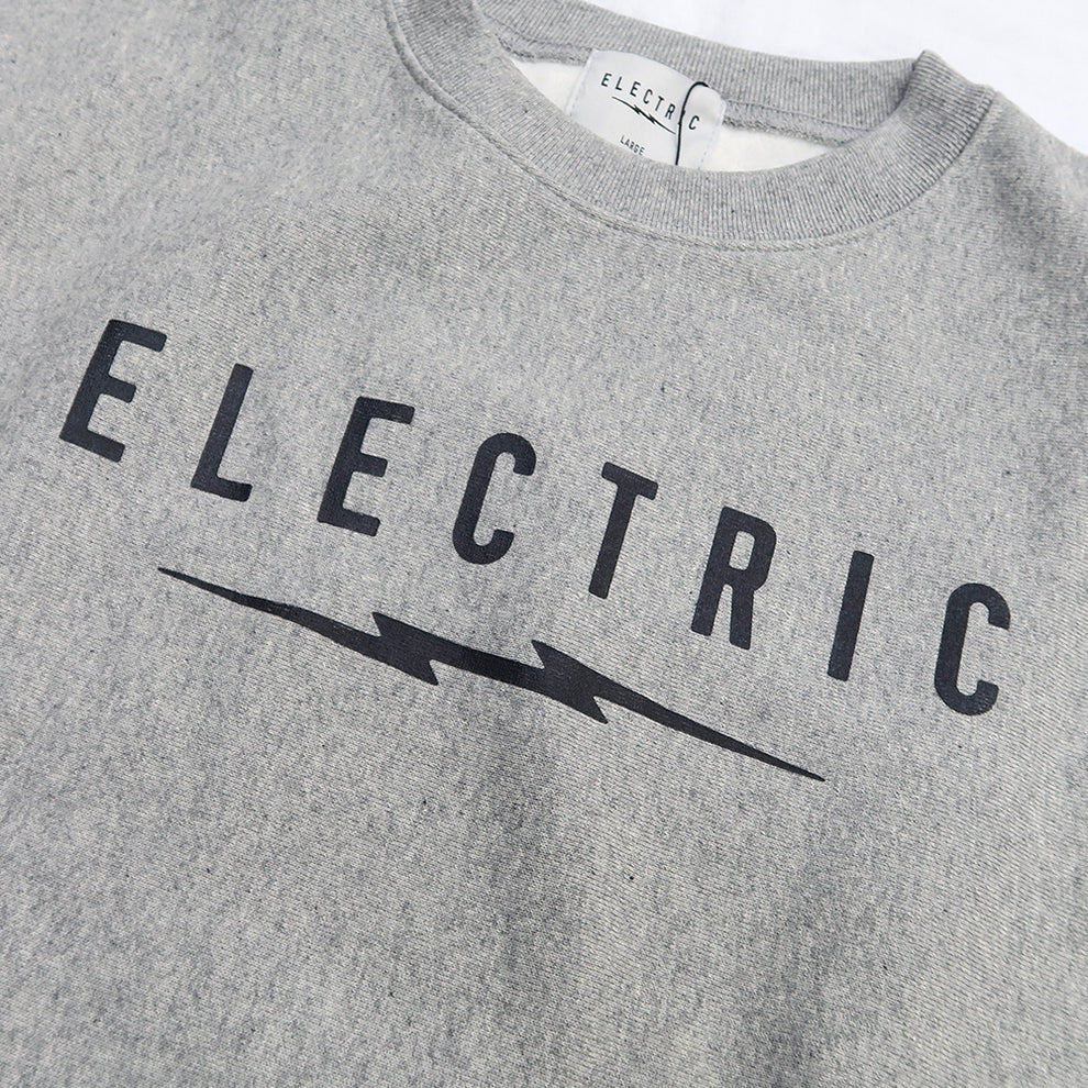 【ELECTRIC】UNDERVOLT LOGO CREW GREY/BLACK - GREY/BLACK
