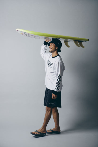 【ELECTRIC】CHECKER DRY L/S TEE WHITE