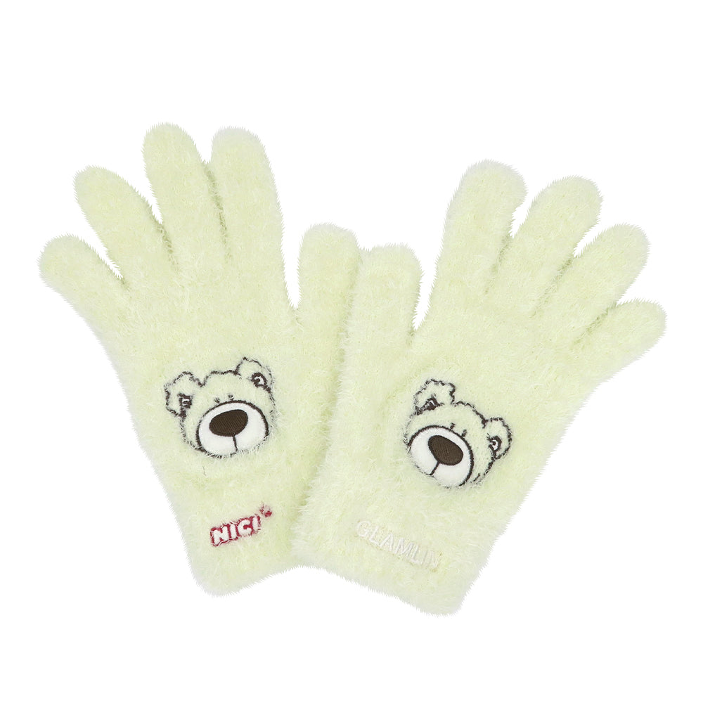 【GLAMLIN】NICI COLLABORATION FIVE FINGER LOVE BEAR CREAM