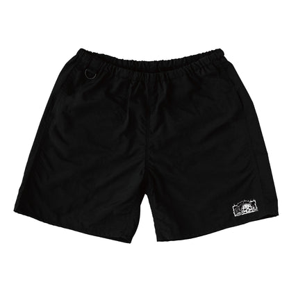 【LURKING CLASS】FLAMING EMBROIDERY SHORTS 7inch BLACK
