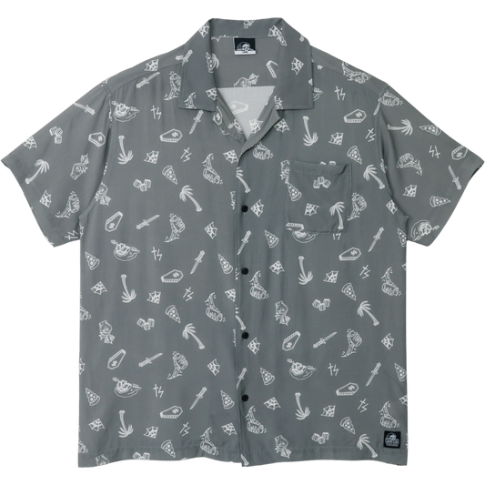 【LURKING CLASS】FLASH RAYON SHIRT GREY