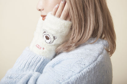 【GLAMLIN】NICI COLLABORATION HAND WARMER LOVE BEAR CREAM