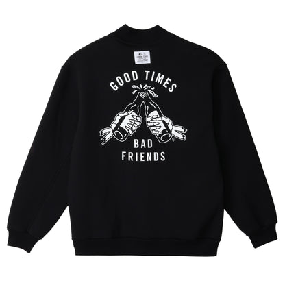 【LURKING CLASS】GOOD TIME SWEAT STADIUM JACKET BLACK