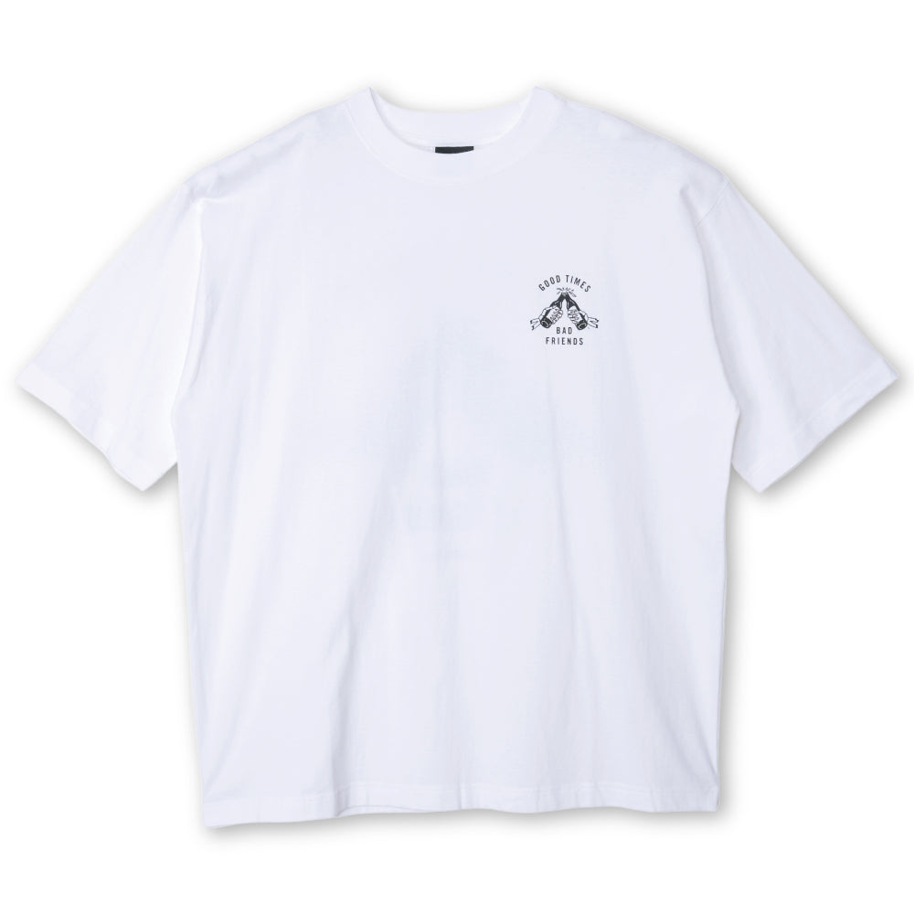 【LURKING CLASS】GOOD TIMES BAD FRIENDS S/S TEE WHITE