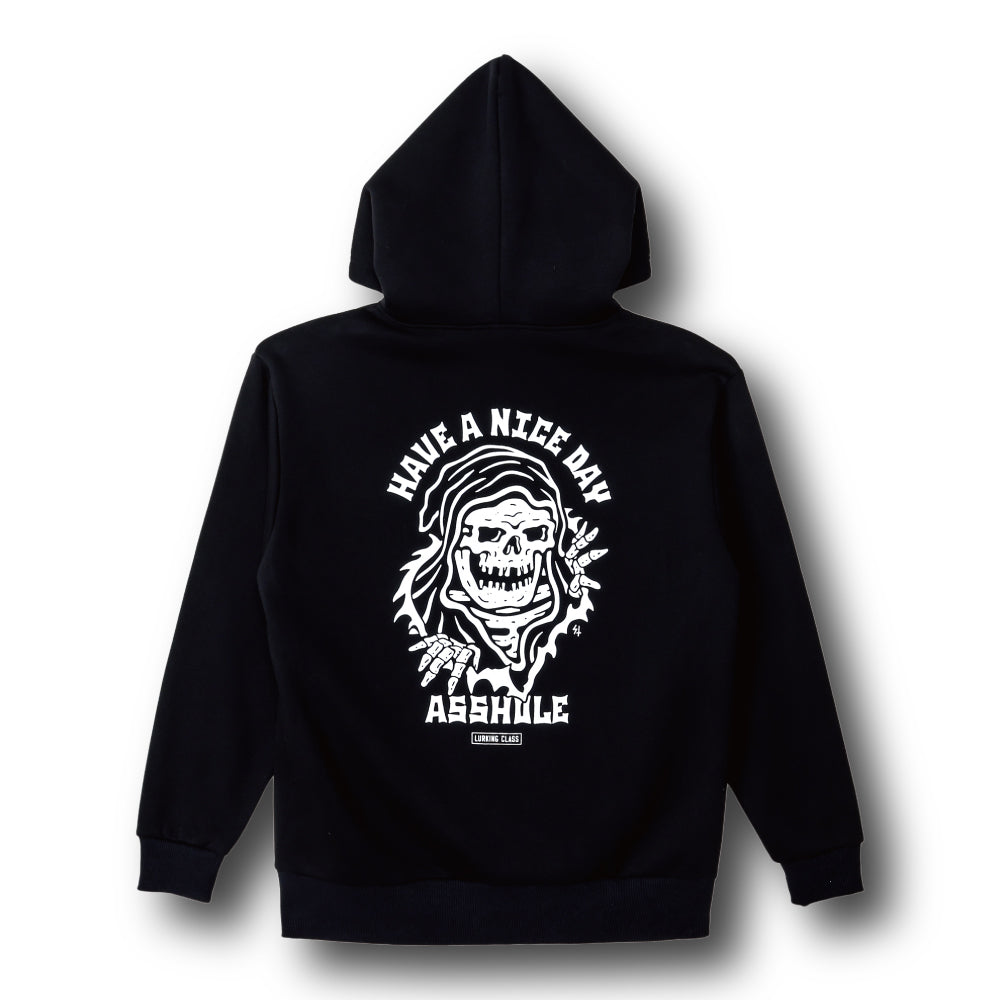 【LURKING CLASS】HAVE A NICE DAY HOOD BLACK