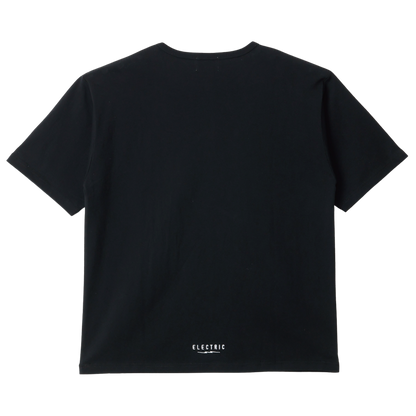 【ELECTRIC】HENLY NECK EMBROIDERY S/S TEE BLACK