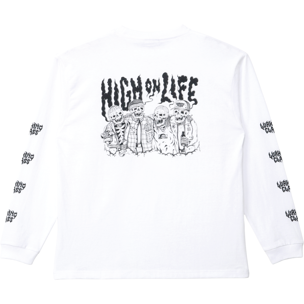 【LURKING CLASS】HIGH ON LIFE L/S TEE WHITE