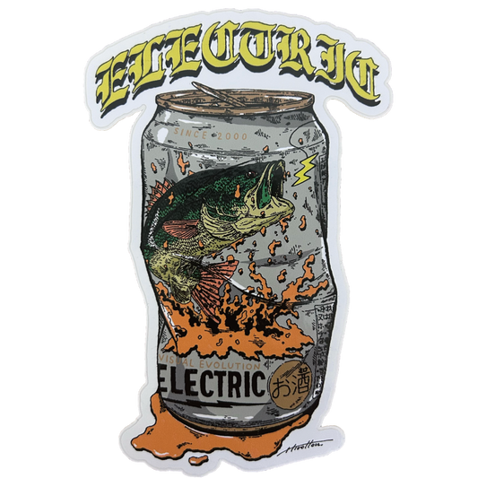 【ELECTRIC】HIROTTON COLLABORATION STICKER M BEER CAN